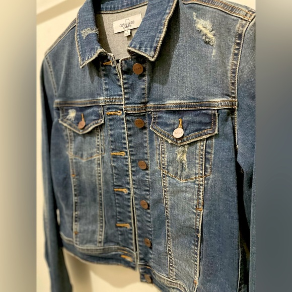 Carly Jean Los Angeles Jayne Denim Jacket Size Small - Picture 6 of 6
